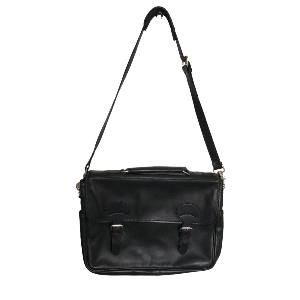 Vintage Handcrafted in ENGLAND Men’s Genuine Leather Bag/Briefcase Black